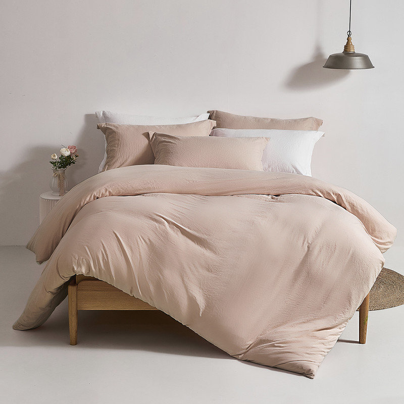 Solayne Washed Microfiber Duvet Cover Set, Soft Bedding with Zipper Closure and Corner Ties, King Duvet Cover + 2 King Shams