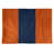 Orange / milieu bleu marine