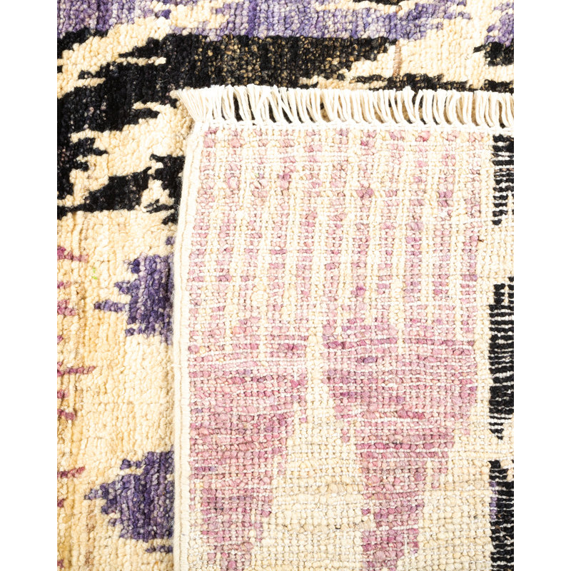 Contemporary One-of-a-Kind 4' 2" X 6' 3" Hand Knotted Area Rug