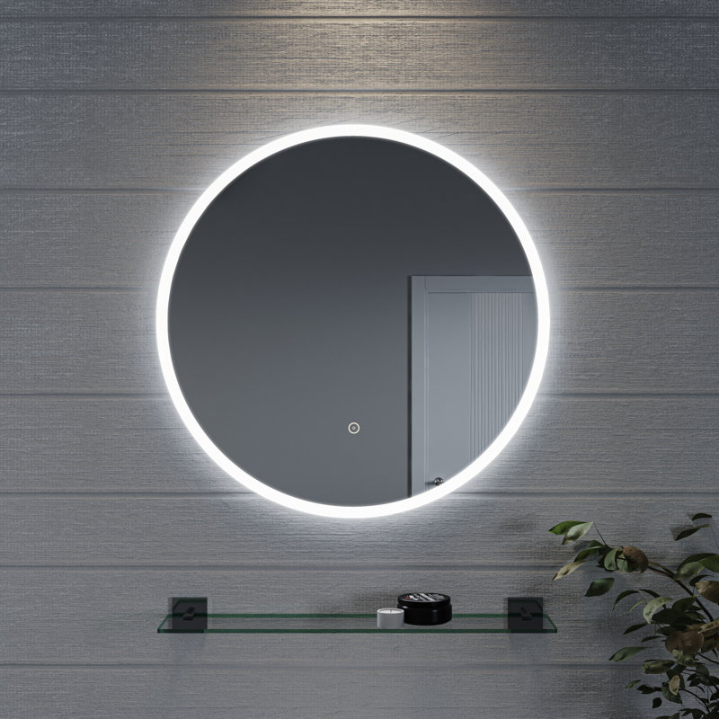 Miroir de salle de bain Shamara, H 24,00 po x l 24,00 po x P 1,14 po