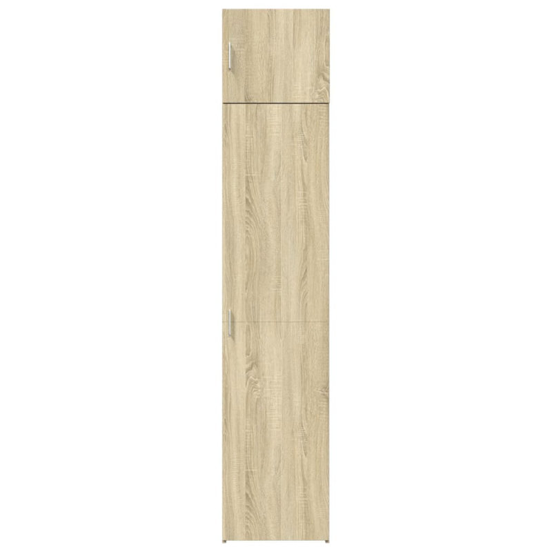 225cm H x 45cm W Book Cabinet Bookcase, Sonoma oak