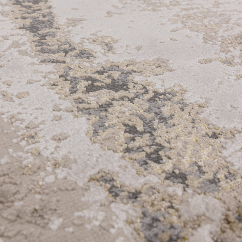 Aurora AU24 Cliff Beige Area Rug, Rectangle 120 x 170 cm