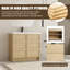 Ensemble de meuble-lavabo simple 36 po avec plateau en résine Beckley-1157799853