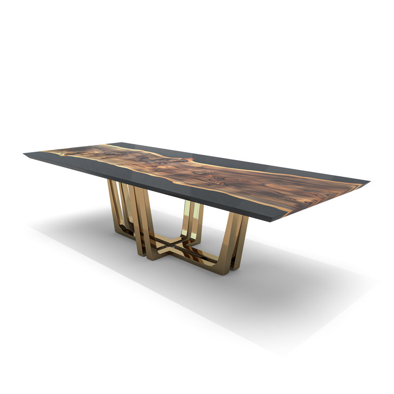 Stheno Walnut Wood Dining Table
