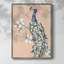 «Peacock in Gold III», reproduction encadrée - bois massif-1403326974