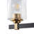 3-Light UL Listed Modern Vanity Lighting with Texture Glass Shade