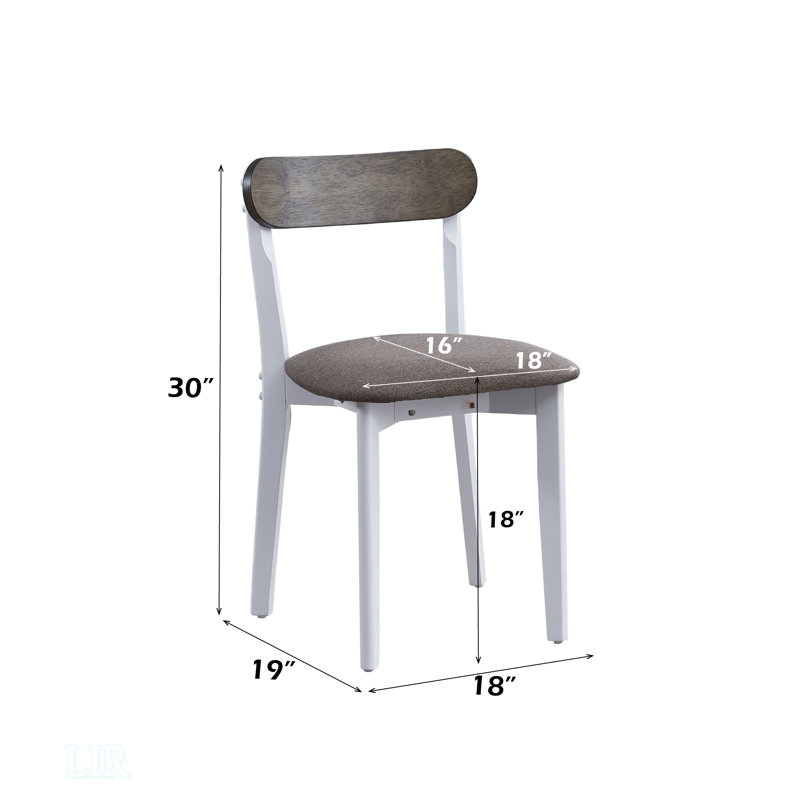 Ensemble de salle à manger 5 pièces avec chaises confortables et table rectangulaire, parfait pour les repas de famille et les rassemblements.
