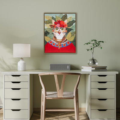 Décoration murale en toile Ellwood Bohemian Cat