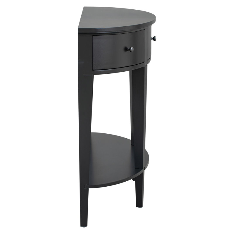 U-Shape Modern Curved Table, Black