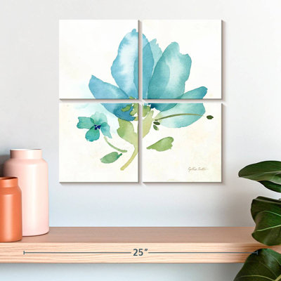 Champ de coquelicots Harnek bleu simple II