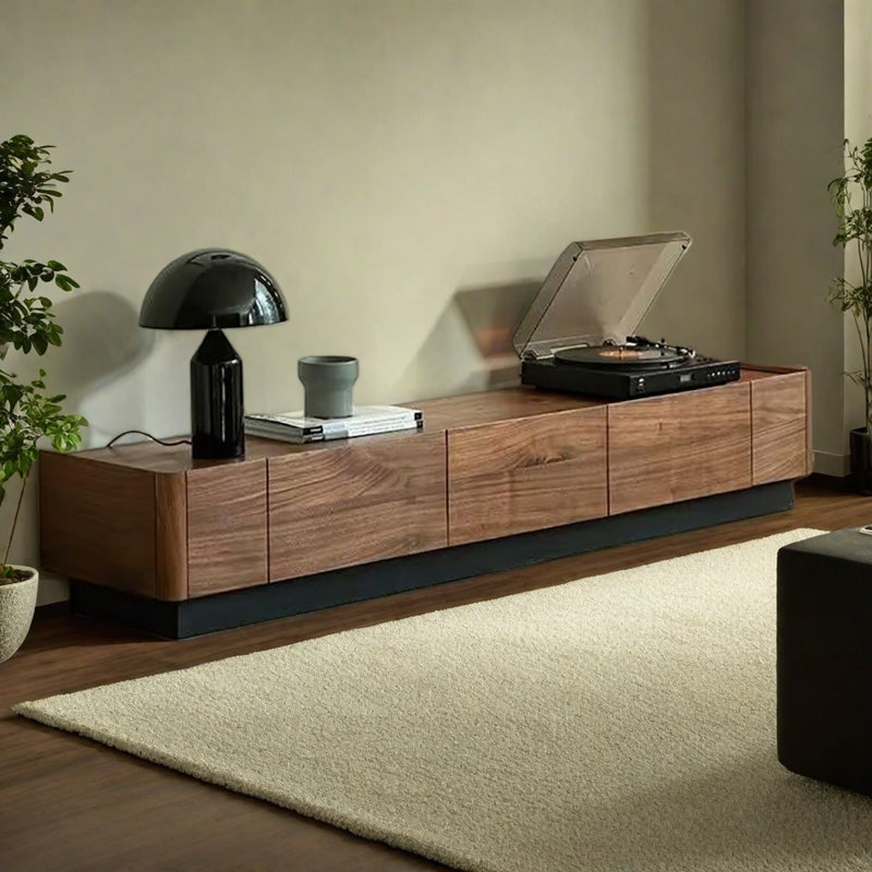TV en noyer noir, 78.7"