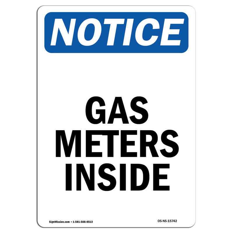 Panneau de compteurs de gaz à l'intérieur