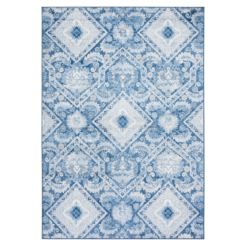 Daiton Performance Argyle Rug, Rectangle 4' x 6'