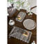 D10 "Plateau rond en marbre avec finition gris naturel