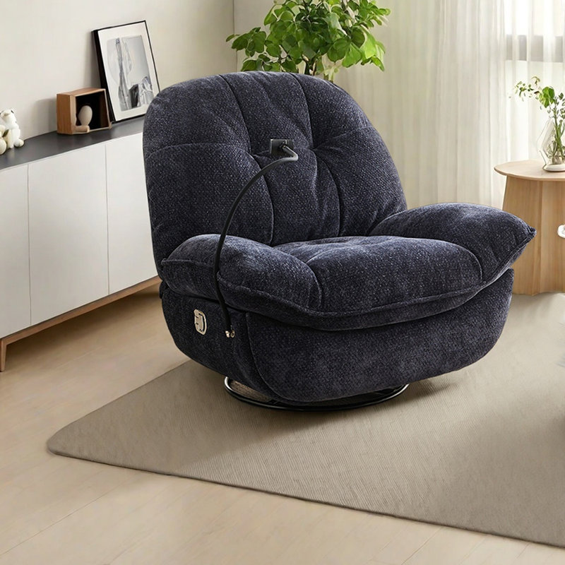 Chaise longue ergonomique rotative, Bleu très foncé