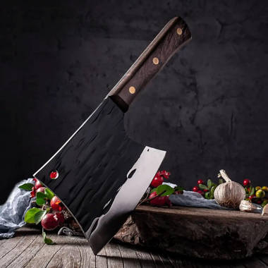 Get RITSU Butcher Knife ,8 Inch Serbian Chef Knife Hand Forged Kitchen Knife  Delivered