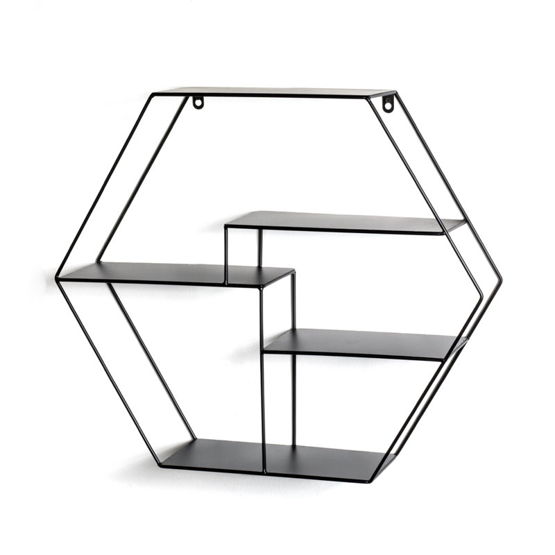 Tolentino 5 Piece Hexagon Metal Tiered Shelf