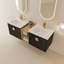 Meuble-lavabo à fermeture en douceur de 60 po avec lavabo et petites tablettes de rangement. BVC06360BCT-58400858