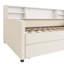 Lit plateforme simple tapissier avec rangement et tiroirs-219724502