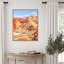 «Where the Earth Wears Fire and the Sky Whispers Peace» par Kinney, reproduction d'art sur toile encadrée-881239425