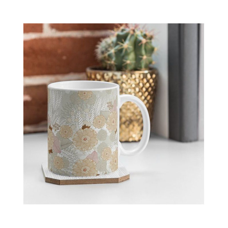 Grande tasse à café blanc frost