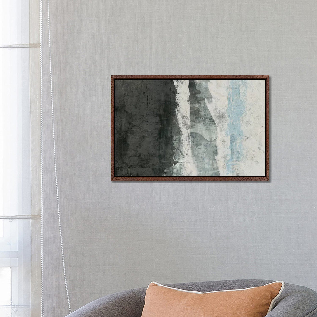 Black & Grey & Blue II von Studio W - Galerie-verpackte Leinwand Giclée auf Leinwand