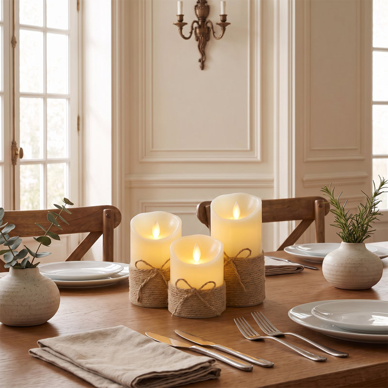 3pcs LED Flameless Candles with Remote Control