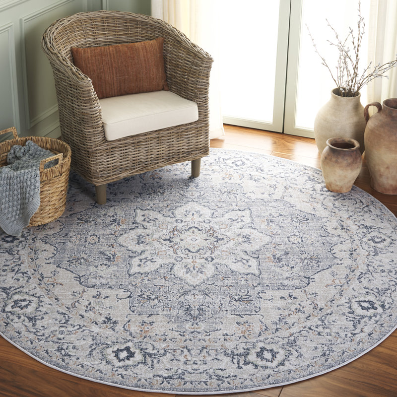 Trien 100 Performance Oriental Rug, Round 6'7"
