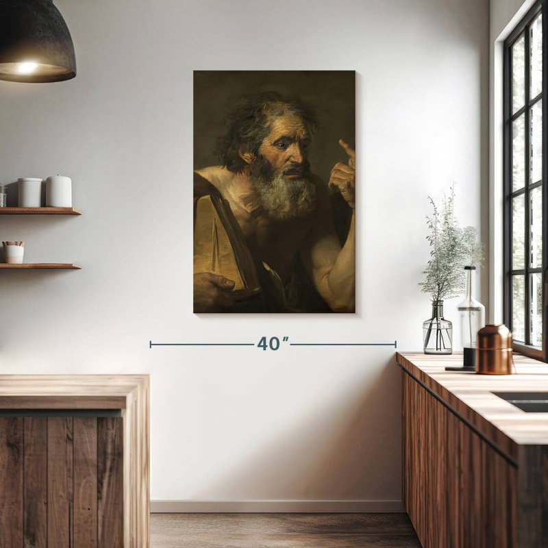Leisha Ancient Philosopher, 39" H x 26" W