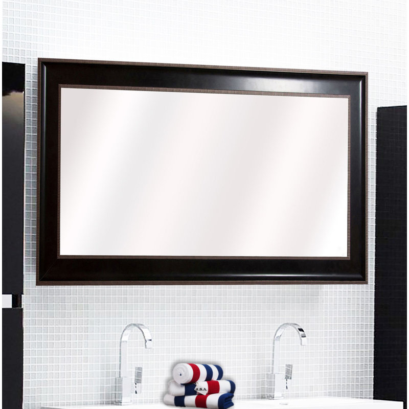 Abdelmalek Wood Flat Wall Mirror, 62.25" H x 34.75" W