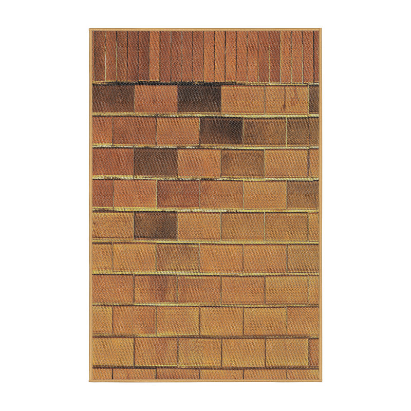 Tapis brun à motif géométrique Schaller, Rectangle 2 pi x 3 pi