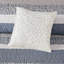 Ensemble de courtepointe réversible en jacquard 6 pièces avec coussins décoratifs bleu marine / grand-125333373-125333372
