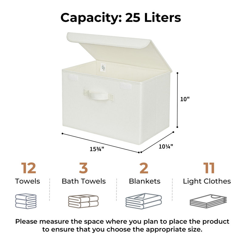 Brayden Studio Fabric Decorative Bin