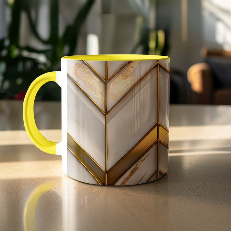 Ceramic Coffee Mug, Yellow