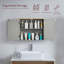 Milano 570mm x 470mm Surface Mount Mirror Cabinet-51384343