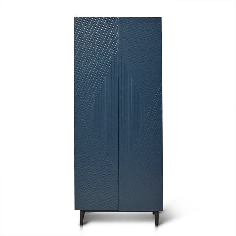 Addae 10 Pair Shoe Storage Cabinet, Blue