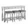 Townsel 63.5'' Solid Wood Console Table and Stool Set
