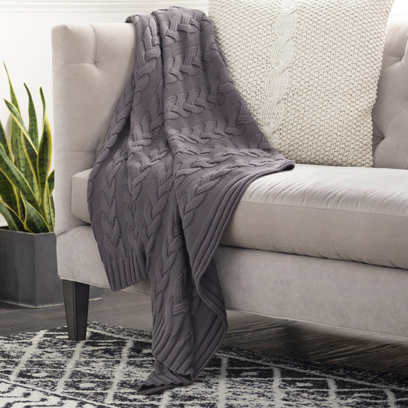 Knitted Throw Blanket
