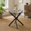 with Glass Base Dining Table-1661624908