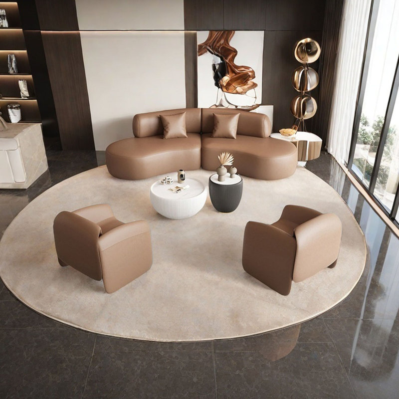 Ensemble de salon de jardin léger et luxueux, Café noir