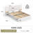 Upholstered Platform Bed Frame with 2 Floating Shelves-1311088353