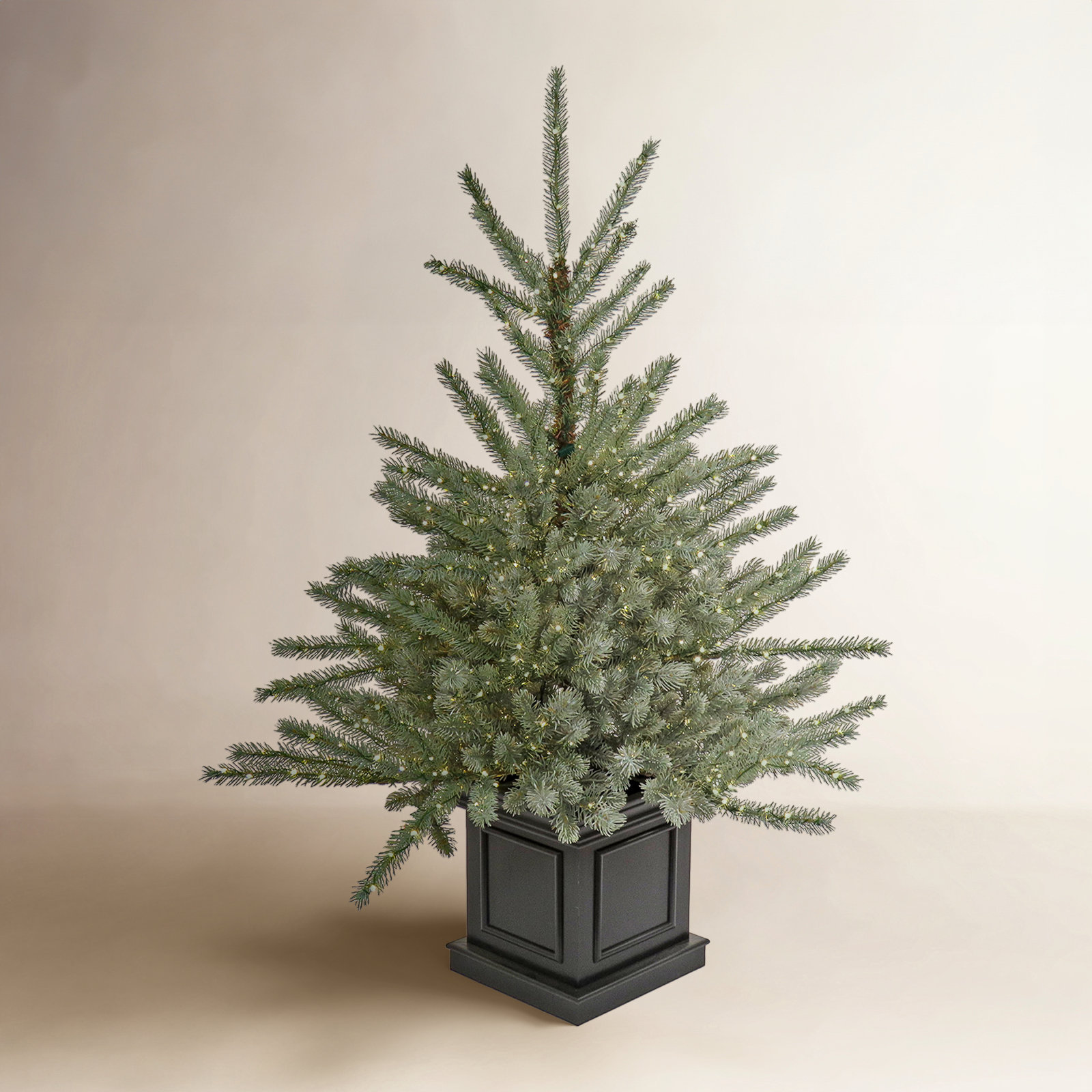 Blue 4' Pre-Lit Spruce Tree