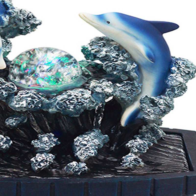 Fontaine en verre / résine avec lumière Annelisa