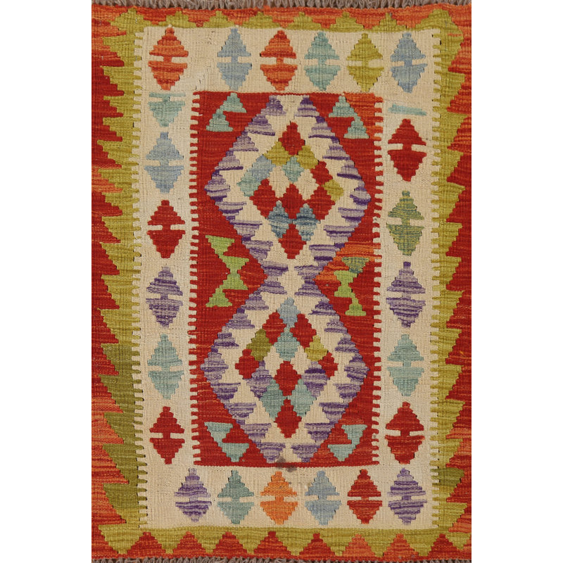 Multolor Kilim Oriental Accent Rug 3x4