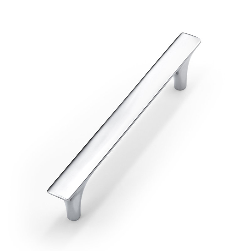 New Collection  Center Bar Pull, 5", Polished Chrome
