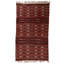 Hand Knotted Wool Area Rug in Red