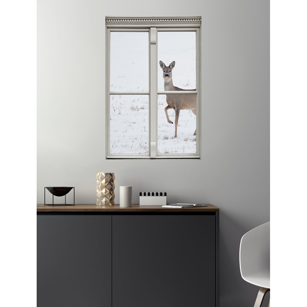 Wandtattoo Deer Window