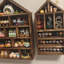3Pcs Handmade Solid Wood Display Shelves Rack for Mini Dolls Wall Rack Holder