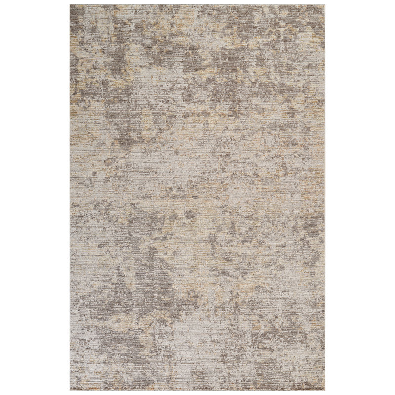 Sealy Easton Modern Abstract Turkish Cream Area Rug, 9' x 12', Rectangle 8'9" x 11'9"