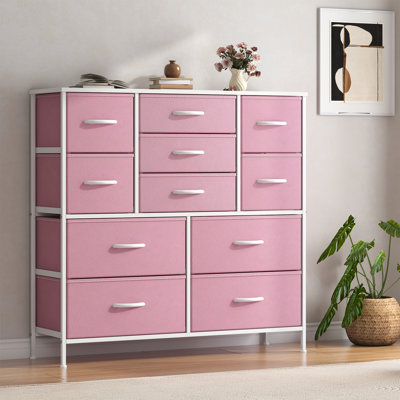 Steel 100 cm W Chest of 11 Drawers